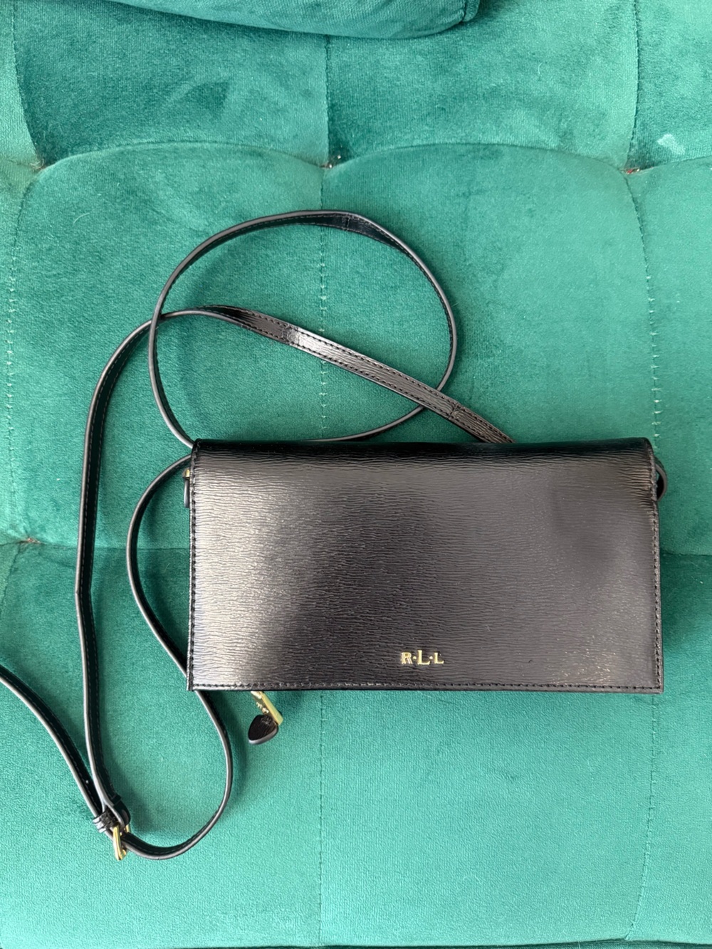 Lauren Ralph Lauren Newbury Kaelyn mini crossbody bag Leather Black